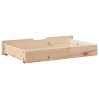 Bedlades 2 st met wieltjes 90x55x17 cm massief grenenhout 6