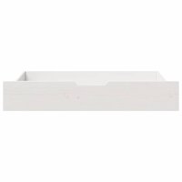 Bedlades 2 st 90x55x17 cm massief grenenhout wit 3
