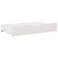 Bedlades 2 st 90x55x17 cm massief grenenhout wit 4