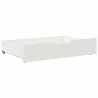 Bedlades 2 st 85x55x17 cm massief grenenhout wit 4