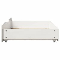 Bedlades 2 st 85x55x17 cm massief grenenhout wit 5