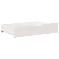 Bedlades 2 st 80x55x17 cm massief grenenhout wit 4