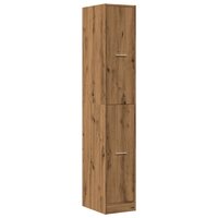 Apothekerskast 30x41x174,5 cm bewerkt hout artisanaal eiken 3