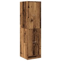 Apothekerskast 40x41x144,5 cm bewerkt hout oud houtkleurig 3