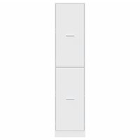 Apothekerskast 40x41x174,5 cm bewerkt hout wit 5