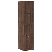 Apothekerskast 40x41x174,5 cm bewerkt hout bruin eikenkleurig 3