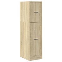 Apothekerskast 30x41x118 cm bewerkt hout sonoma eikenkleurig 3