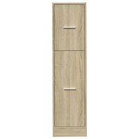 Apothekerskast 30x41x118 cm bewerkt hout sonoma eikenkleurig 5