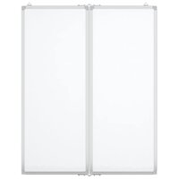 Whiteboard magnetisch inklapbaar 80x100x1,7 cm aluminium 3