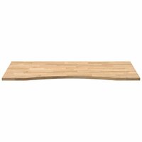 Bureaublad rechthoekig 120x50x2,5 cm onbehandeld eikenhout 5