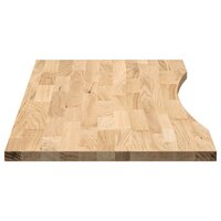 Bureaublad rechthoekig 120x50x2,5 cm onbehandeld eikenhout 6