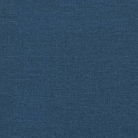 Chaise longue met kussens stof blauw 7