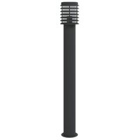 Vloerlamp voor buiten 3 st 110 cm roestvrijstaal zwart 4