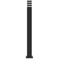 Buitenvloerlamp 110 cm aluminium zwart 5