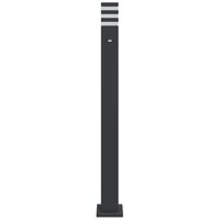 Vloerlamp voor buiten met sensor 110 cm aluminium zwart 4