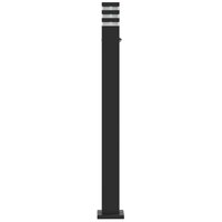 Vloerlamp voor buiten met sensor 110 cm aluminium zwart 5