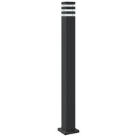 Vloerlampen voor buiten 3 st met sensor 110 cm aluminium zwart 6