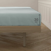 Verstelbaar onderlaken Happy Home Lichtgrijs Bed van 90 6