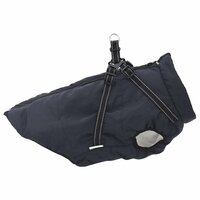 Hondenjas met harnas waterdicht reflecterend marineblauw L48 4