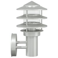 Buitenwandlamp roestvrij staal zilverkleurig 5