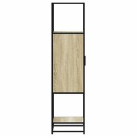 Hoge kast 35,5x35x139 cm bewerkt hout en metaal sonoma eiken 6