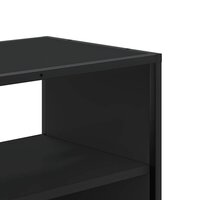 Tv-meubel 80x31x39,5 cm bewerkt hout en metaal zwart 8