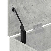 Schoenenbank 102x30,5x45 cm bewerkt hout betongrijs 9