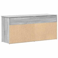 Schoenenbank 102x30,5x45cm bewerkt hout grijs sonoma eikenkleur 6