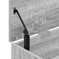 Schoenenbank 102x30,5x45cm bewerkt hout grijs sonoma eikenkleur 9