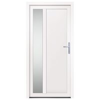 Voordeur 98x200 cm PVC wit 3