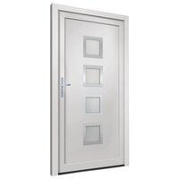 Voordeur 98x190 cm PVC wit 3
