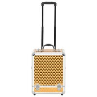 Make-up trolley 35x29x45 cm aluminium goudkleurig 2