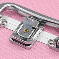 Make-up koffer 22x30x21 cm aluminium roze  6