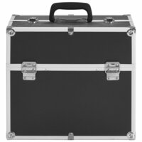 Make-up koffer 38x23x34 cm aluminium zwart 3