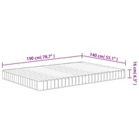 Schuimmatras middelzacht 140x190 cm 9