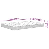 Schuimmatras middelzacht 90x200 cm 9