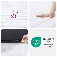 Schuimmatras middelzacht 90x200 cm 8