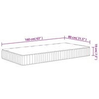 Pocketveringmatras voor kinderen middelhard 80x160 cm 9