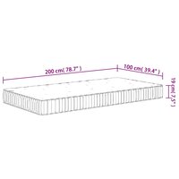 Pocketveringmatras middelhard 100x200 cm 9