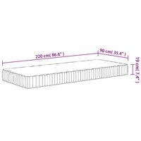 Pocketveringmatras middelhard 90x220 cm 9
