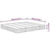 Binnenveringmatras middelhard 180x200 cm 7
