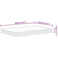 Binnenveringmatras middelhard 120x200 cm 7