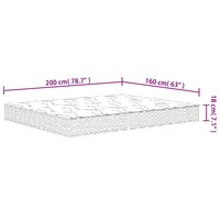 Binnenveringmatras middelhard 160x200 cm 7