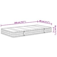 Binnenveringmatras middelhard 80x200 cm 9