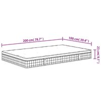 Binnenveringmatras middelhard 100x200 cm 9
