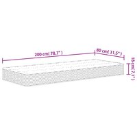 Binnenveringmatras middelhard 80x200 cm 9