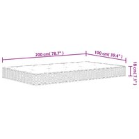 Binnenveringmatras middelhard 100x200 cm 7