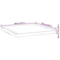 Matrasbeschermer waterdicht 200x220 cm wit 7