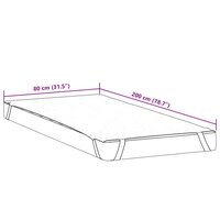 Matrasbeschermer waterdicht 80x200 cm wit 7