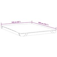 Matrasbeschermer waterdicht 160x200 cm wit 7